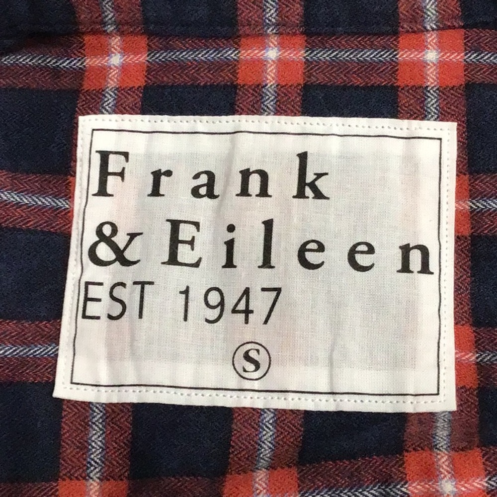 Frank & Eileen Navy and Red Plaid Button Down Shirt - Picture 3 of 4